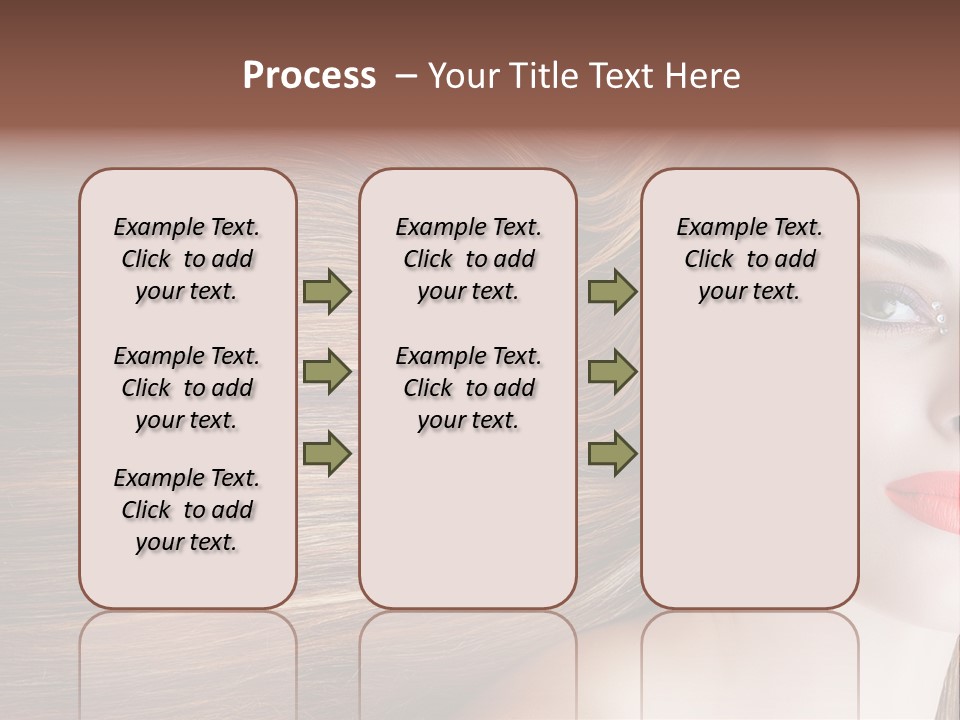 Long Hair Girl PowerPoint Template