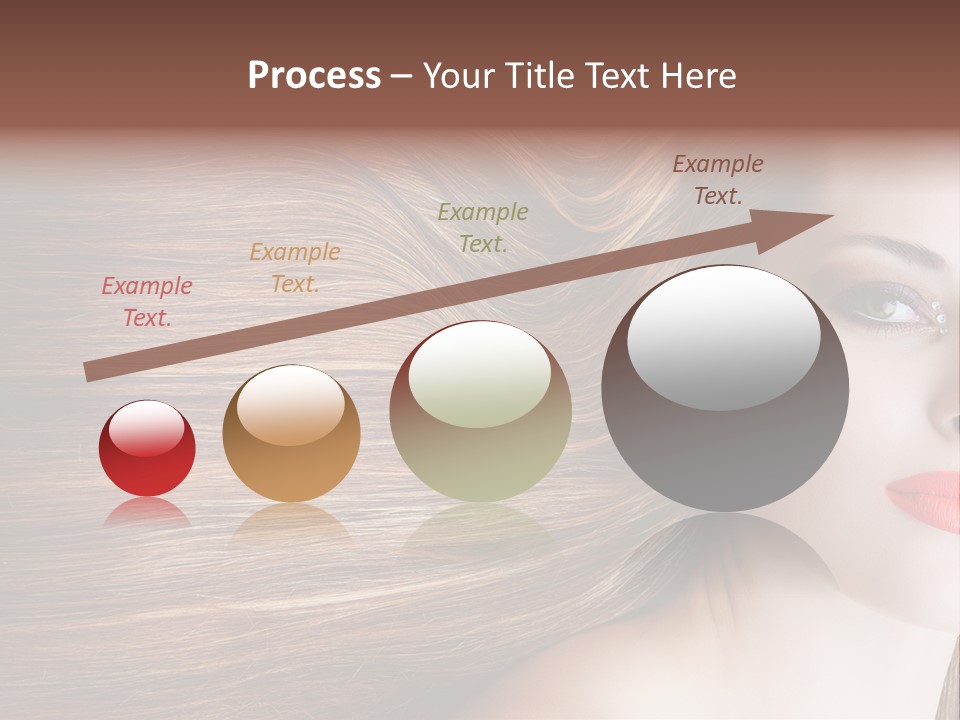 Long Hair Girl PowerPoint Template