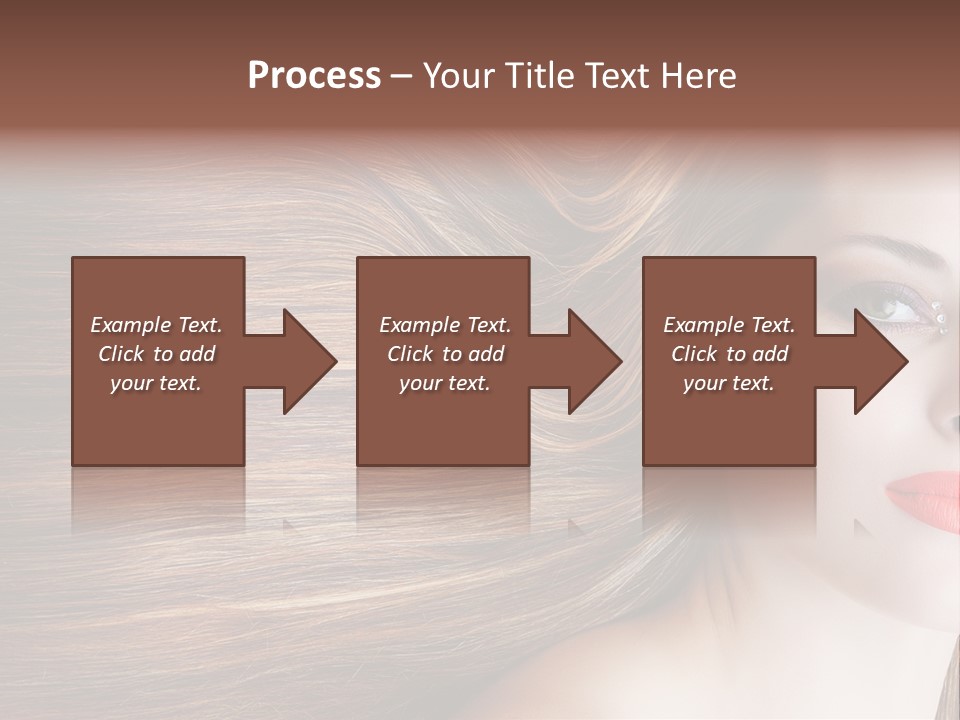 Long Hair Girl PowerPoint Template