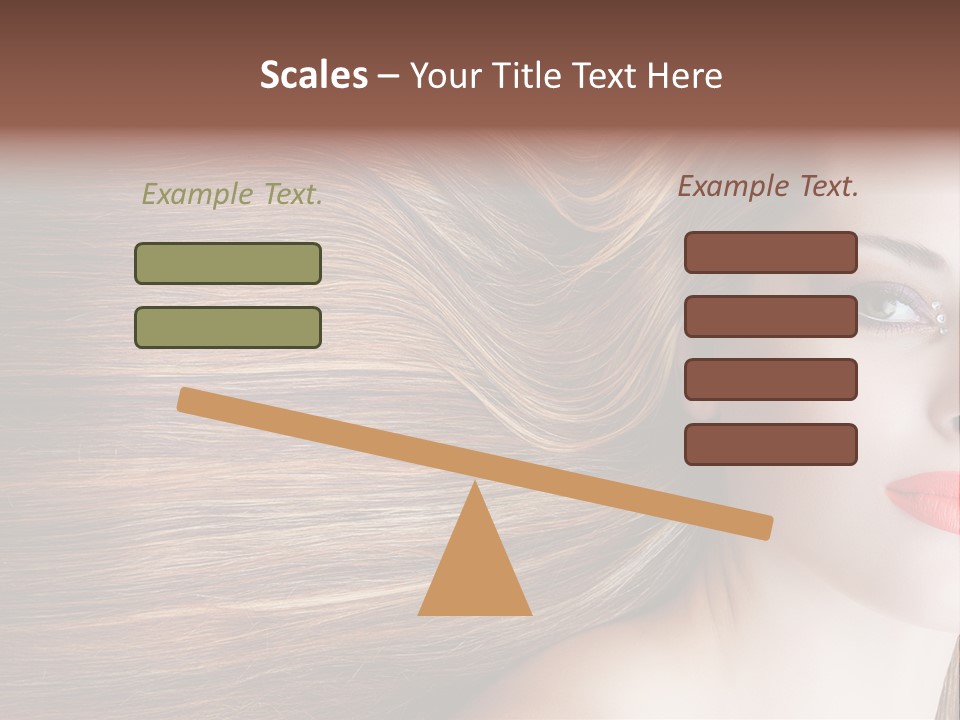 Long Hair Girl PowerPoint Template