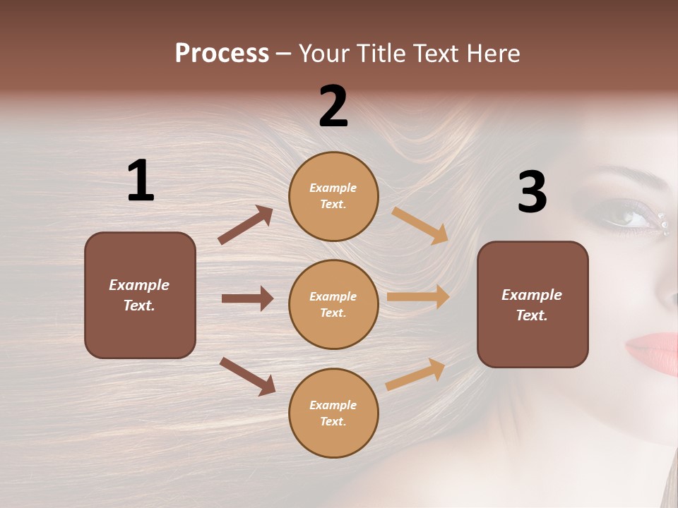 Long Hair Girl PowerPoint Template