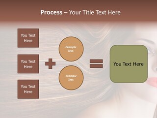 Long Hair Girl PowerPoint Template