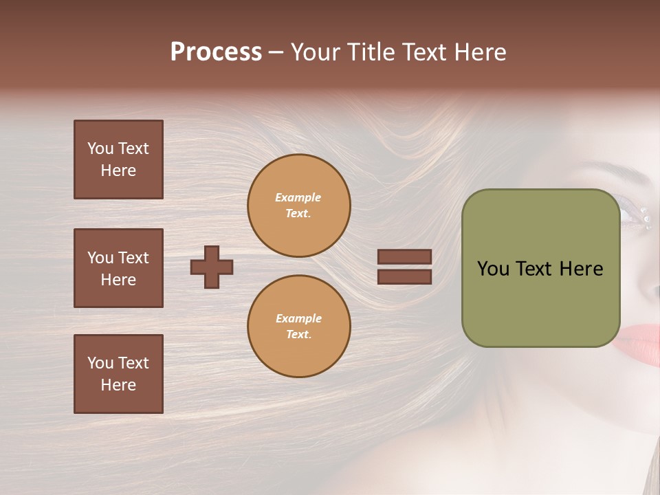 Long Hair Girl PowerPoint Template