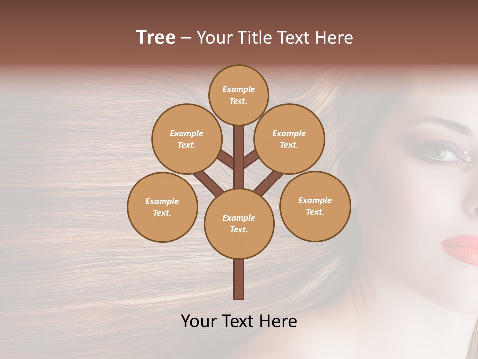 Long Hair Girl PowerPoint Template