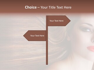 Long Hair Girl PowerPoint Template