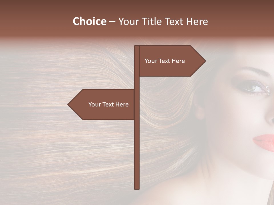 Long Hair Girl PowerPoint Template