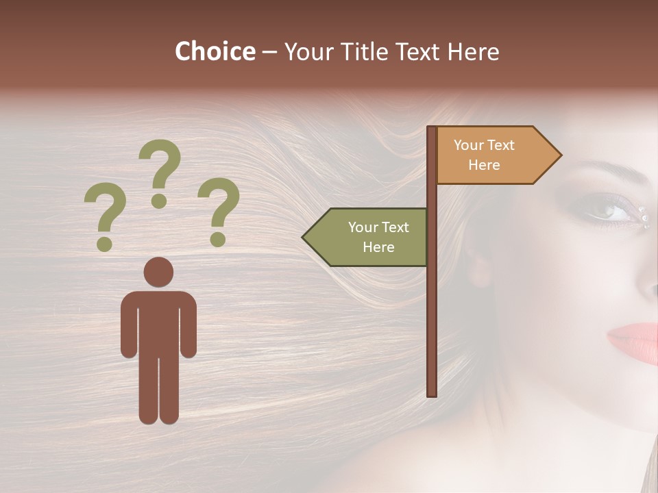 Long Hair Girl PowerPoint Template