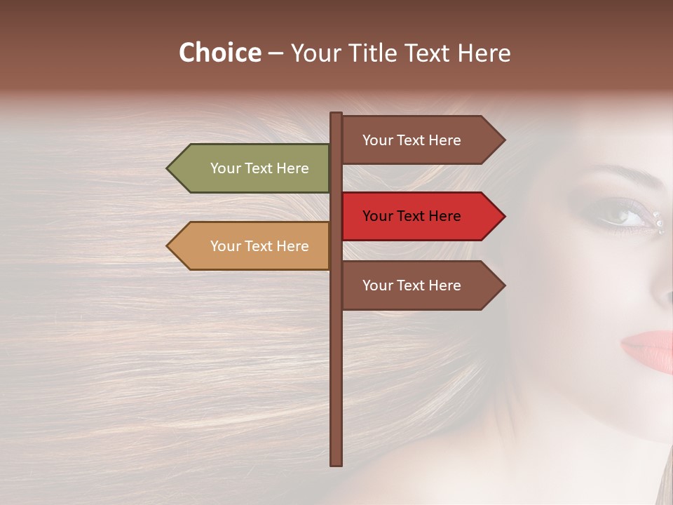 Long Hair Girl PowerPoint Template