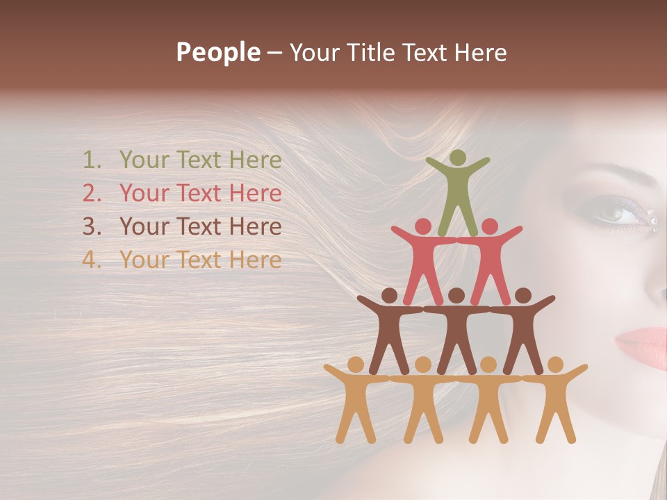 Long Hair Girl PowerPoint Template