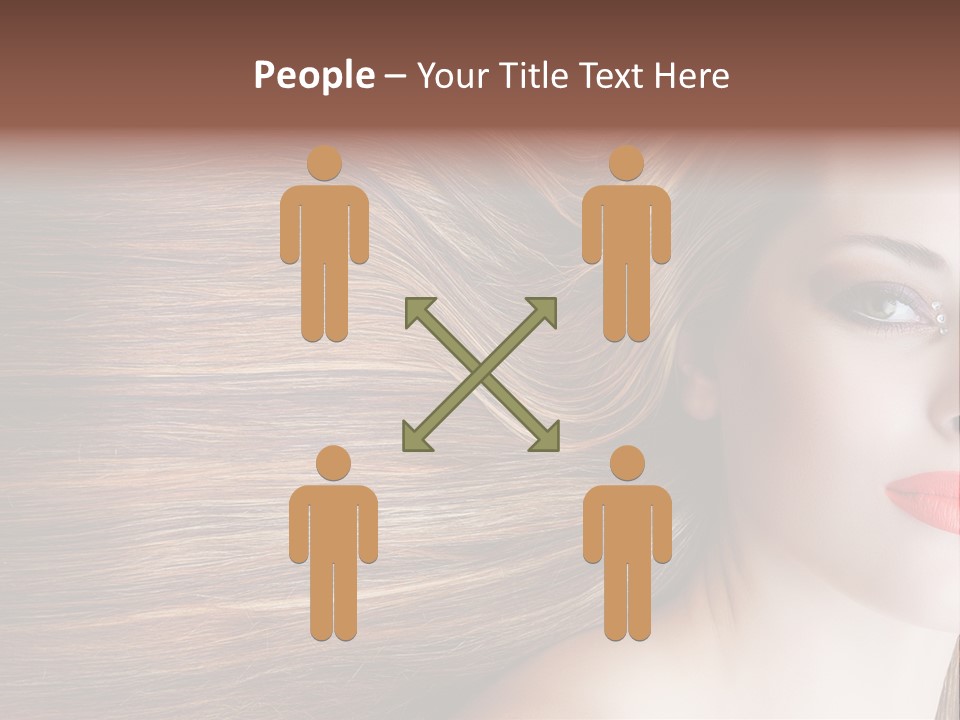 Long Hair Girl PowerPoint Template