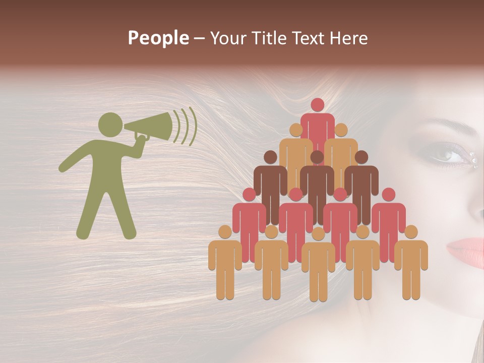 Long Hair Girl PowerPoint Template