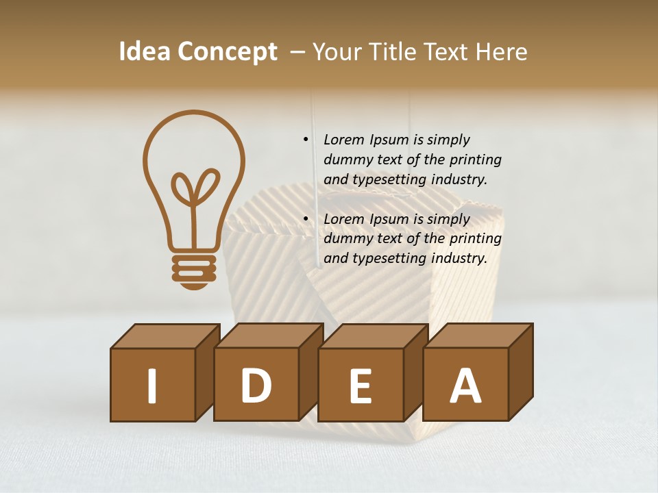 Cardboard Box PowerPoint Template