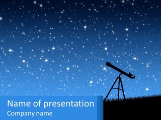 Night Starry Sky PowerPoint Template