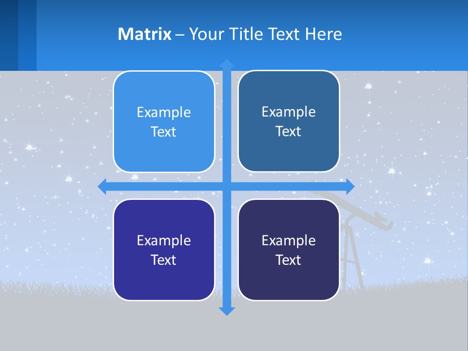 Night Starry Sky PowerPoint Template
