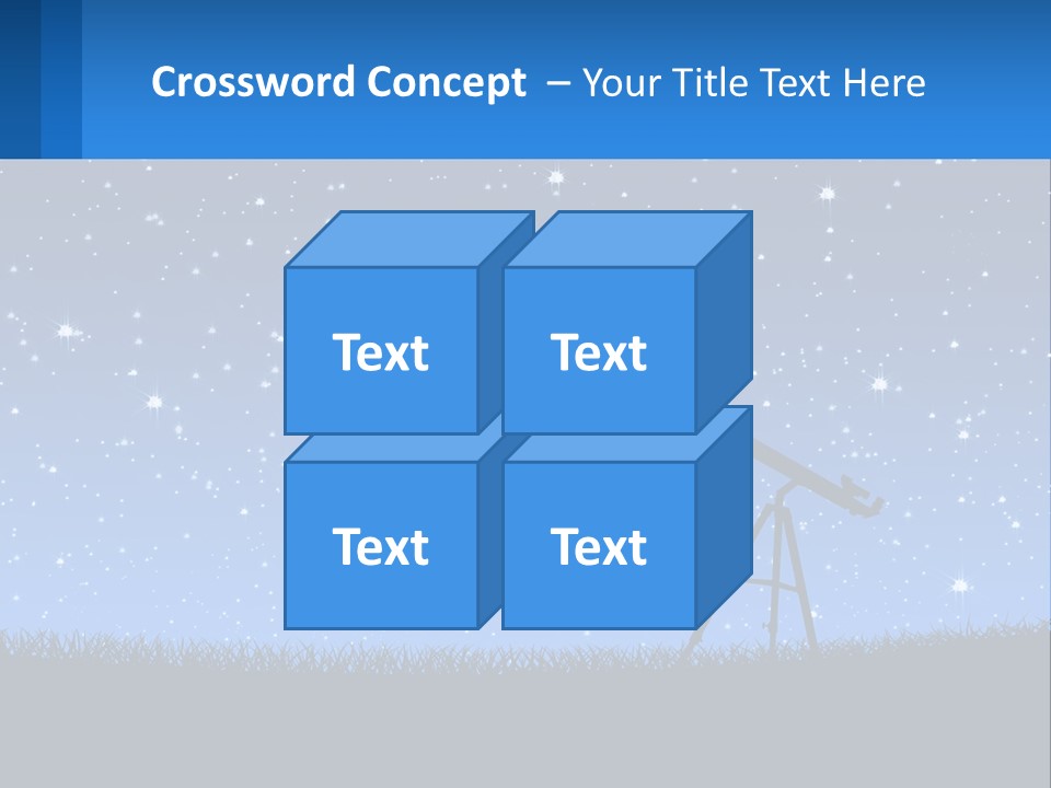 Night Starry Sky PowerPoint Template