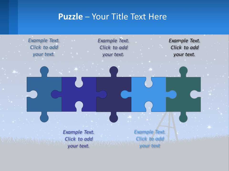 Night Starry Sky PowerPoint Template