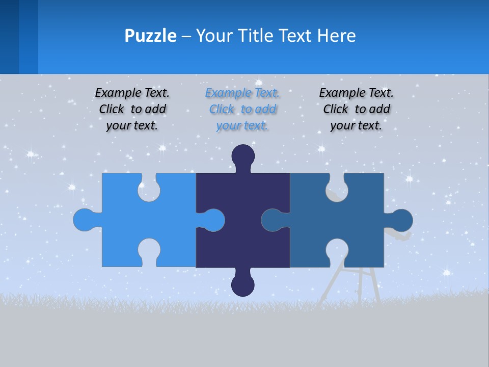 Night Starry Sky PowerPoint Template