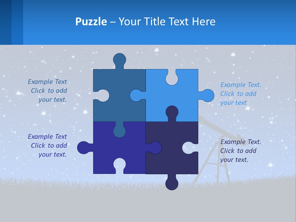 Night Starry Sky PowerPoint Template