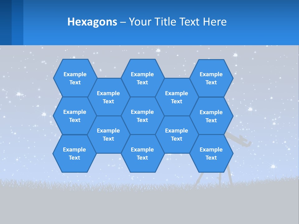 Night Starry Sky PowerPoint Template