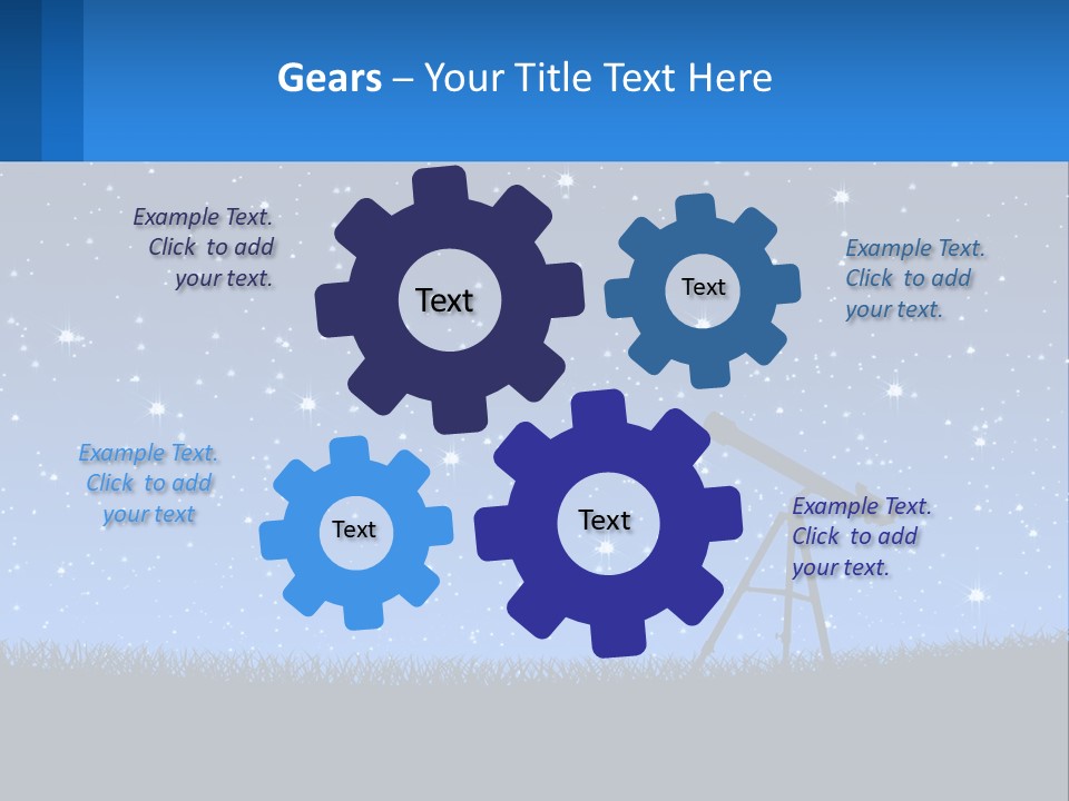 Night Starry Sky PowerPoint Template