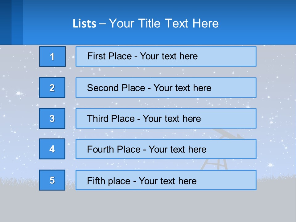 Night Starry Sky PowerPoint Template
