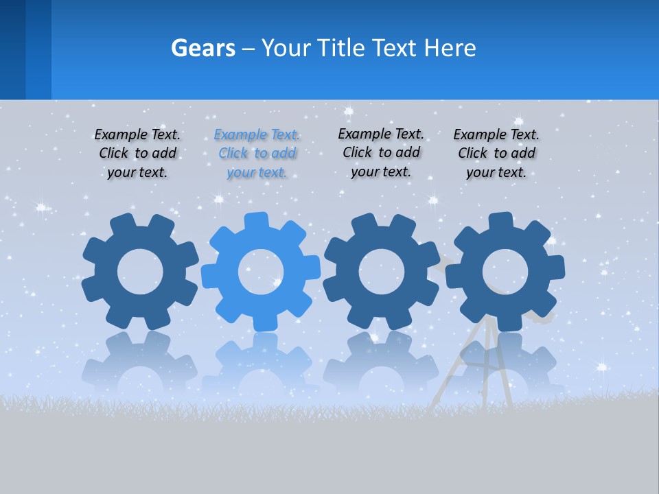 Night Starry Sky PowerPoint Template