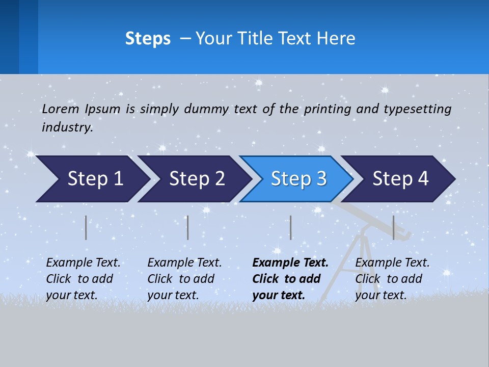Night Starry Sky PowerPoint Template