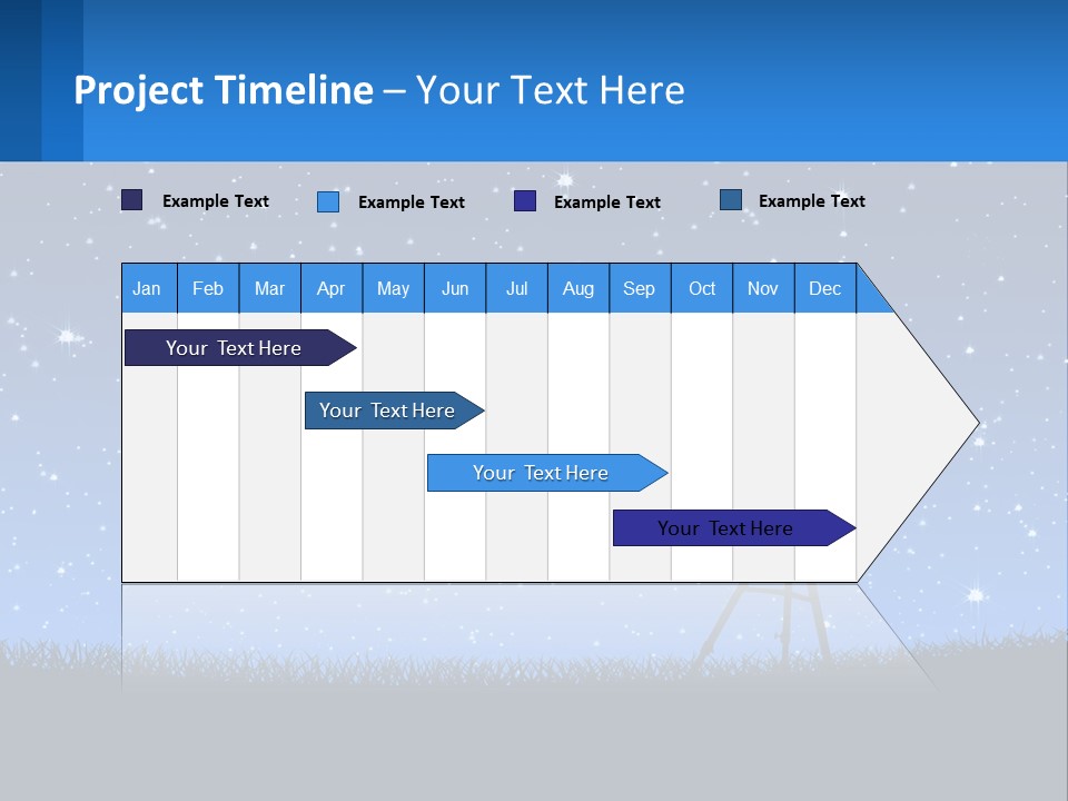 Night Starry Sky PowerPoint Template