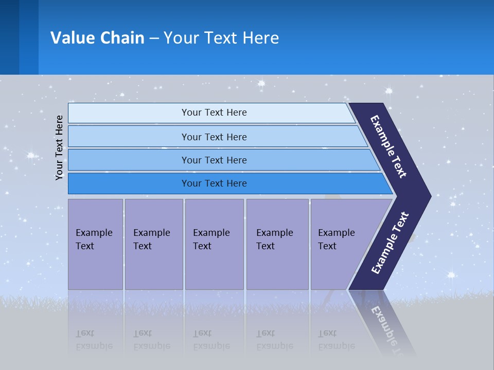Night Starry Sky PowerPoint Template