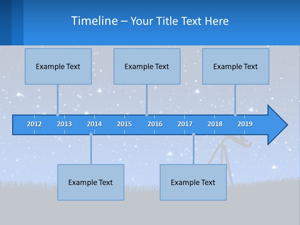 Night Starry Sky PowerPoint Template