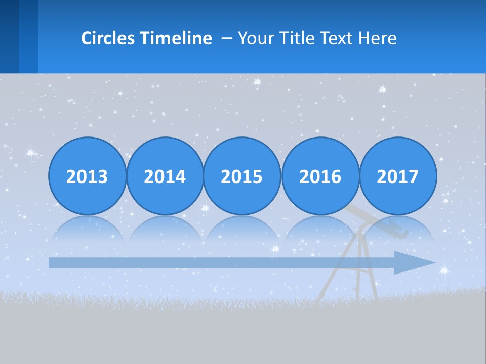 Night Starry Sky PowerPoint Template