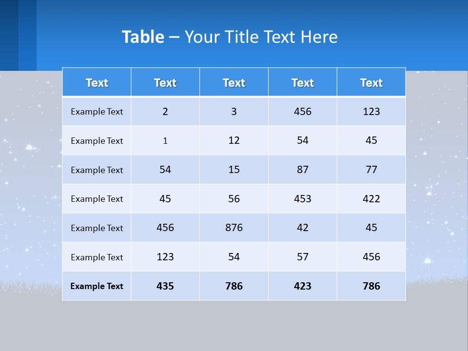 Night Starry Sky PowerPoint Template