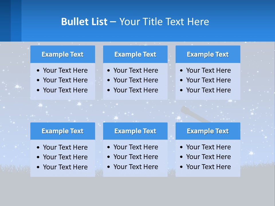 Night Starry Sky PowerPoint Template