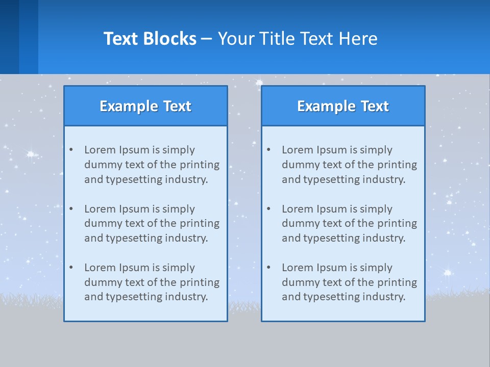 Night Starry Sky PowerPoint Template