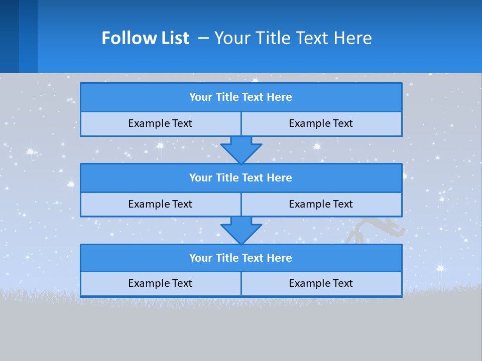 Night Starry Sky PowerPoint Template