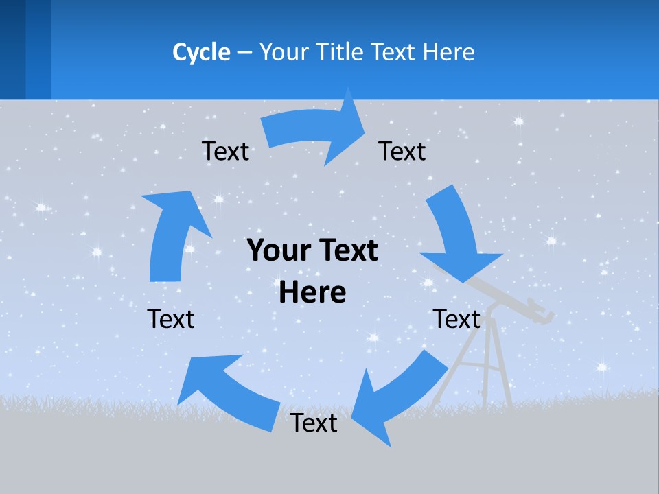 Night Starry Sky PowerPoint Template