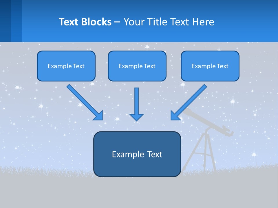 Night Starry Sky PowerPoint Template