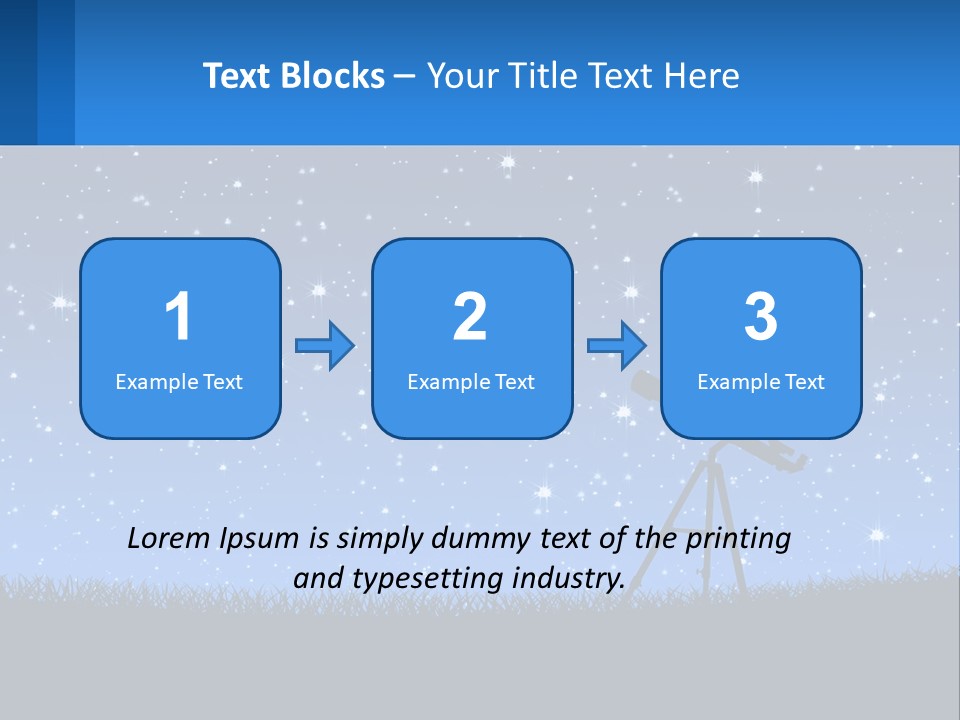 Night Starry Sky PowerPoint Template