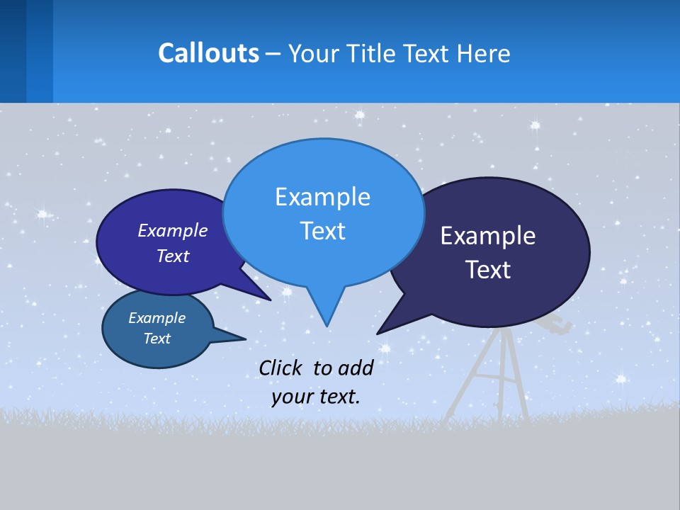 Night Starry Sky PowerPoint Template