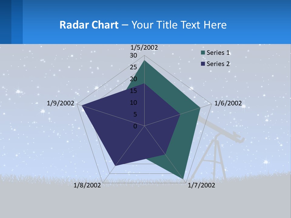 Night Starry Sky PowerPoint Template
