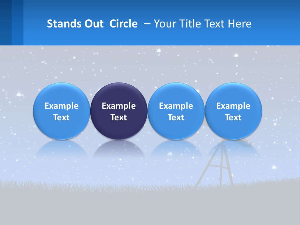 Night Starry Sky PowerPoint Template