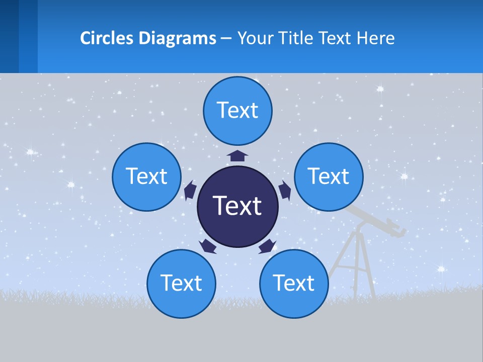 Night Starry Sky PowerPoint Template