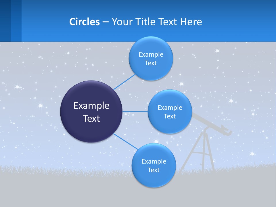 Night Starry Sky PowerPoint Template