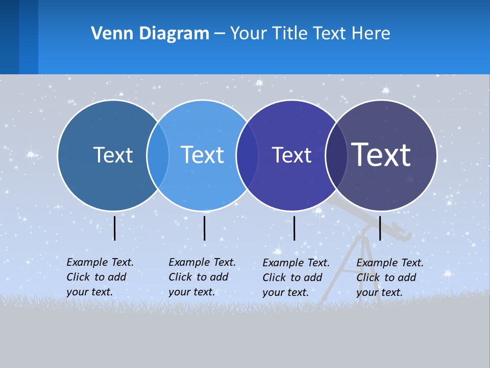 Night Starry Sky PowerPoint Template