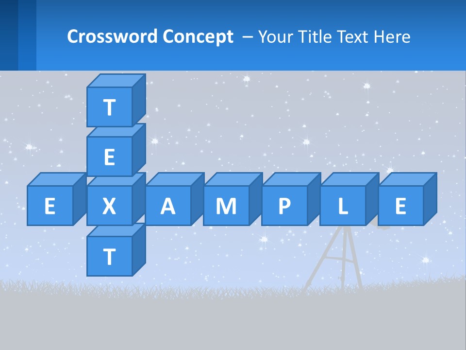 Night Starry Sky PowerPoint Template