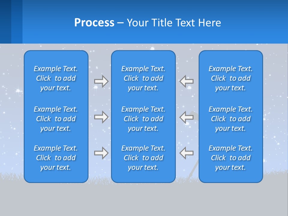 Night Starry Sky PowerPoint Template