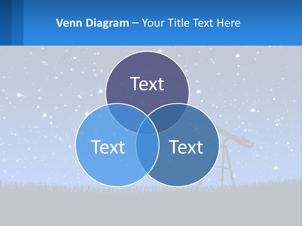 Night Starry Sky PowerPoint Template