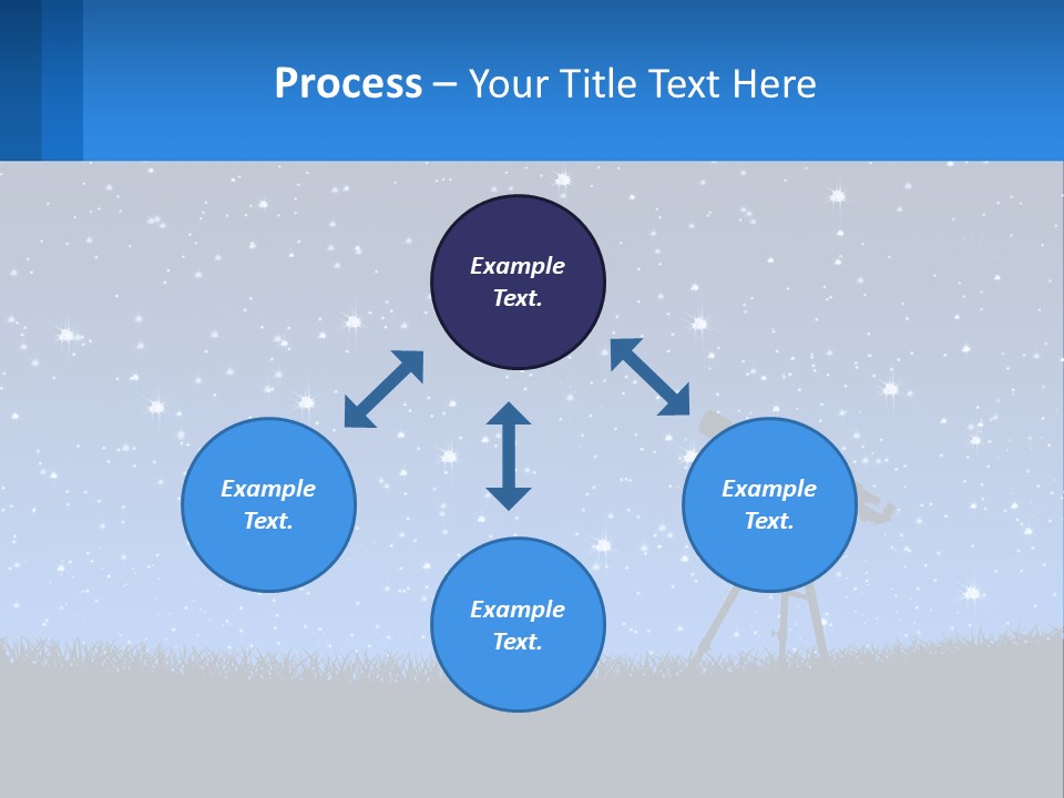 Night Starry Sky PowerPoint Template