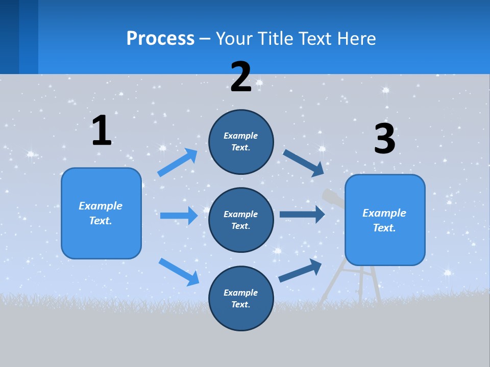 Night Starry Sky PowerPoint Template