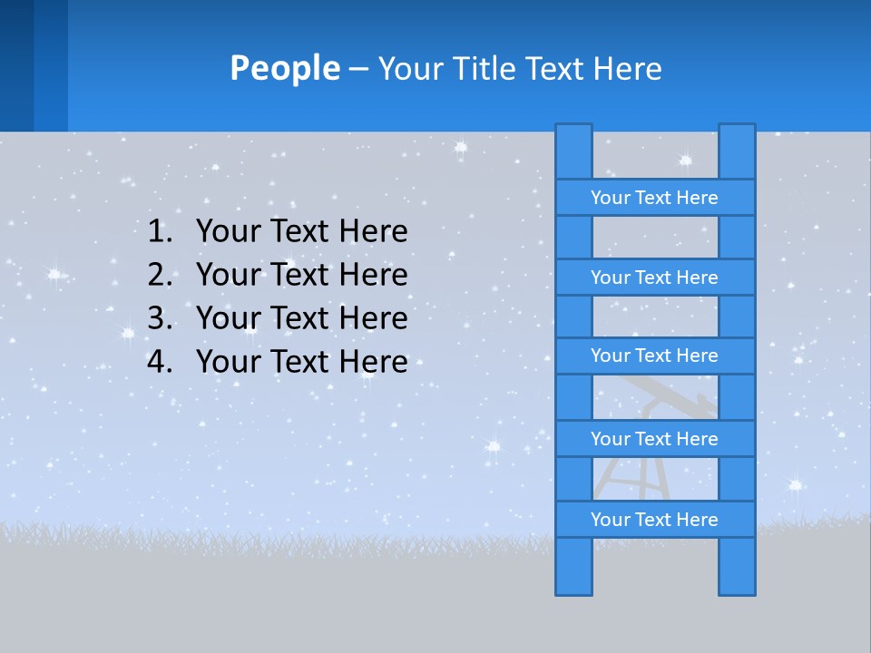 Night Starry Sky PowerPoint Template